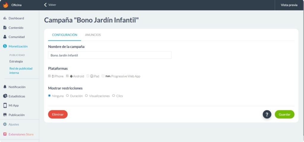 Lista de Campañas 2